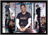 Wentworth Miller, granatowy t-shirt